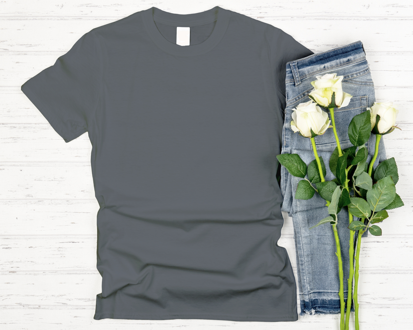 Short sleeve T-shirt.  Front or Back