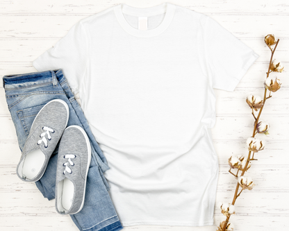 Short sleeve T-shirt.  Front or Back